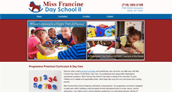 Desktop Screenshot of missfrancineschool.com